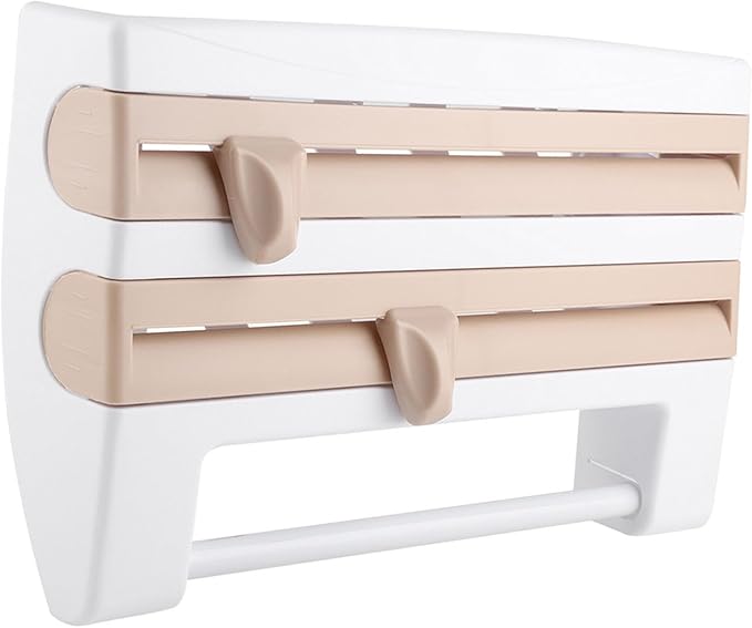 GOTOTOP Kitchen Cling Film Holder, WallMounted Organizer - Image 3