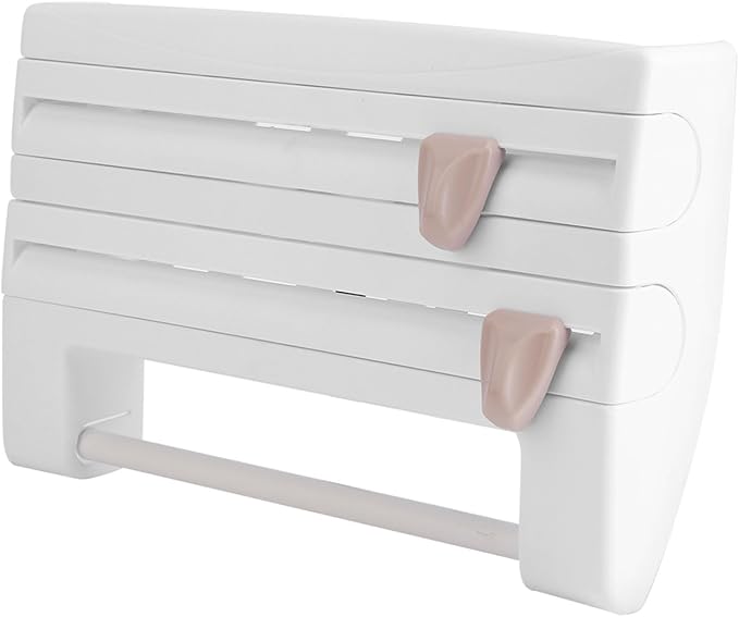 GOTOTOP Kitchen Cling Film Holder, WallMounted Organizer - Image 2