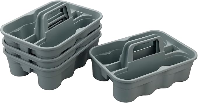 Kekow 4-Pack Plastic Storage Caddy, Carry Caddy - Image 7