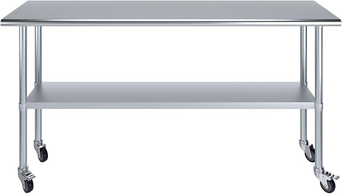 AmGood 72" Long x 18" Deep Stainless Steel Table - Image 2