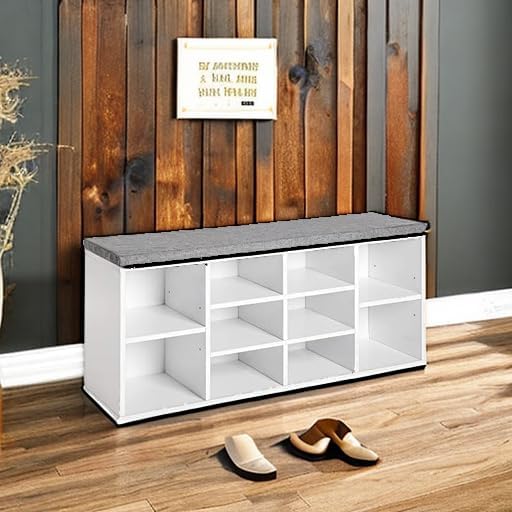 PayLessHere Shoe Bench Storage Bench Entryway Bench Shoe Storage Organizer - Image 6