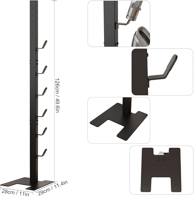 Foho Vacuum Stand Compatible for Dyson, Storage Stand Docking Station Holder - Image 2