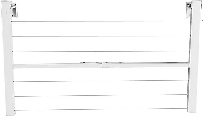 2 in 1 Balcony and Wall Mounted Drying Rack – Aluminum Clothesline - Image 3