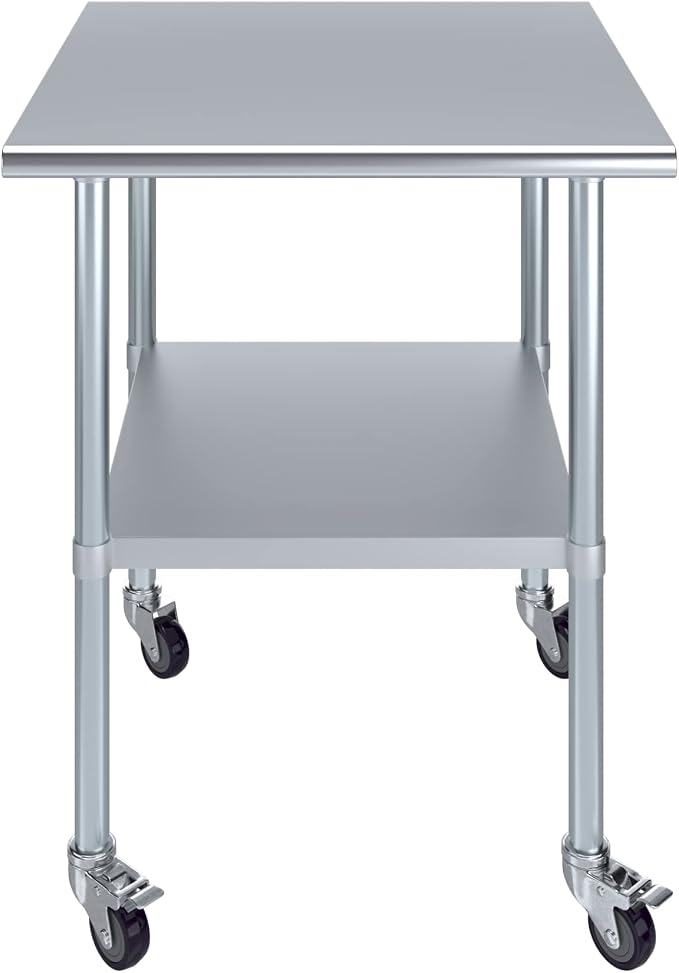 AmGood 30" Long x 30" Deep Stainless Steel Table - Image 2