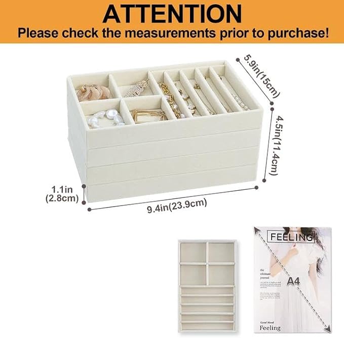 ProCase Stackable Jewelry Organizer Trays - Image 2