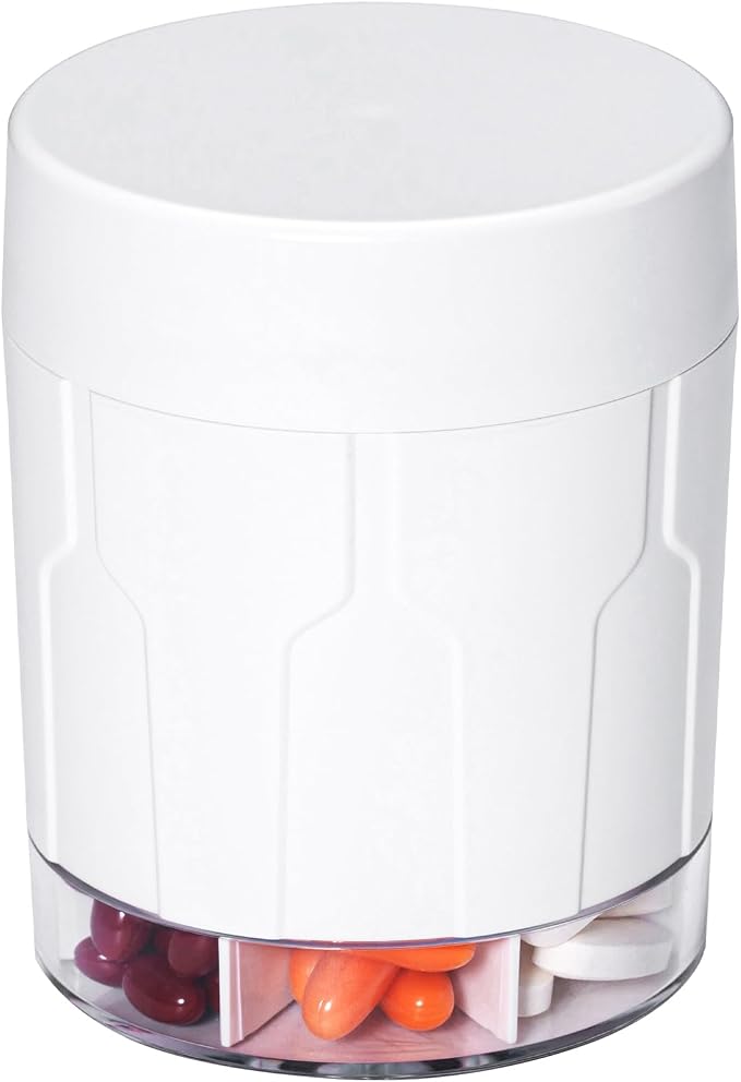Betife Extra Large Supplement Organizer, Weekly Pill Organizer Bottle, Daily by Betife
