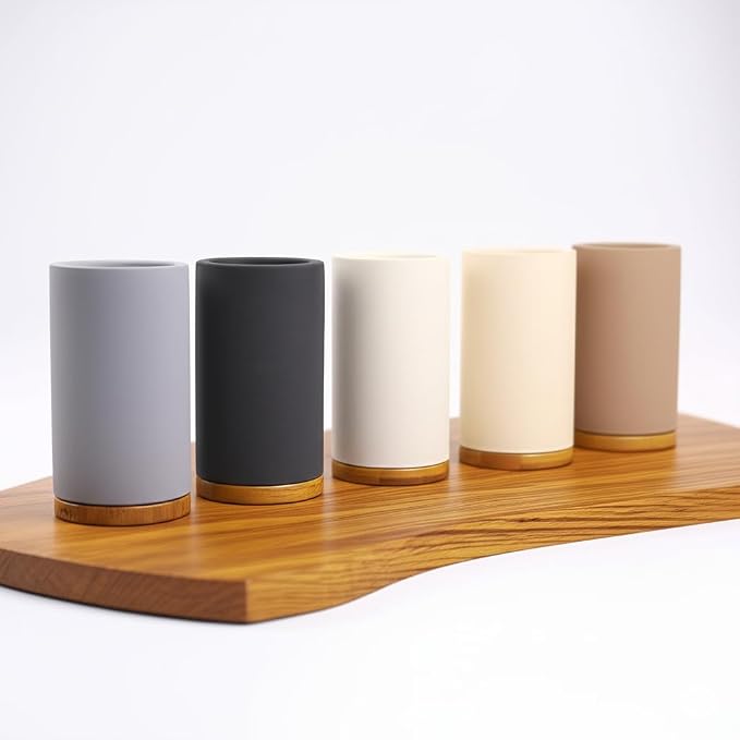 Matani Diatomite & Bamboo Toothbrush Holder - Image 5