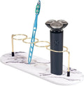 AHANDMAKER Toothbrush Holder 4 Slots Toothbrush Holder Bathroom Marble Pattern by AHANDMAKER
