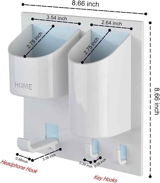 Bedside Shelf Caddy Drink Beer Holder Can Wall Mounted | Adhesive Stick On | 3 - Image 2