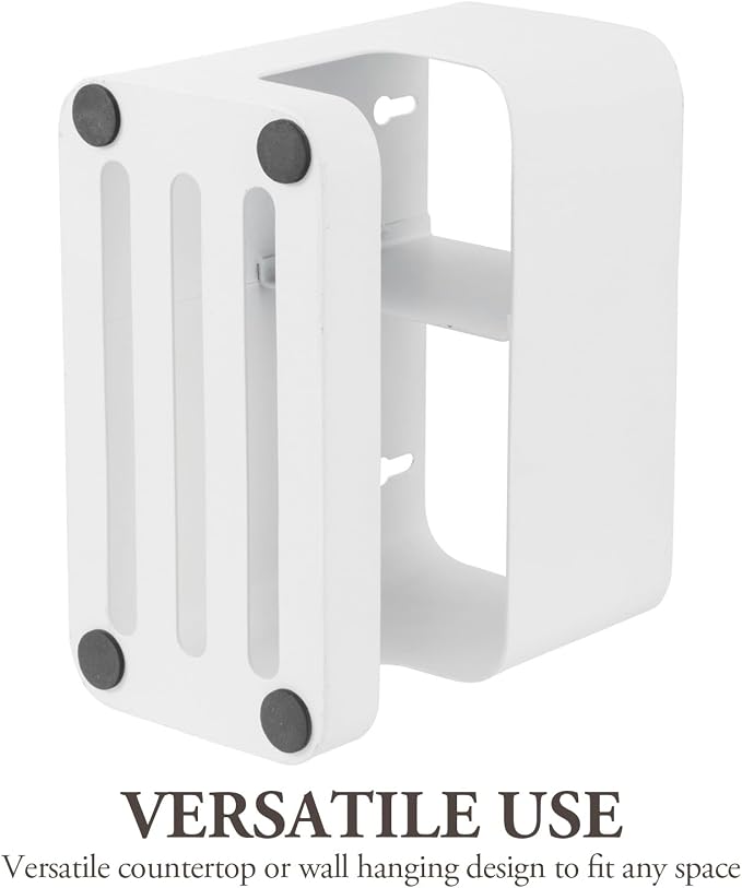 MyGift White Metal Wall Mount Hair Tools Holder - Image 6