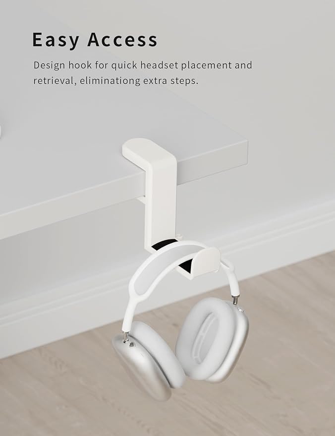 Headphone Hook - Under Desk Headphone Holder - Image 6