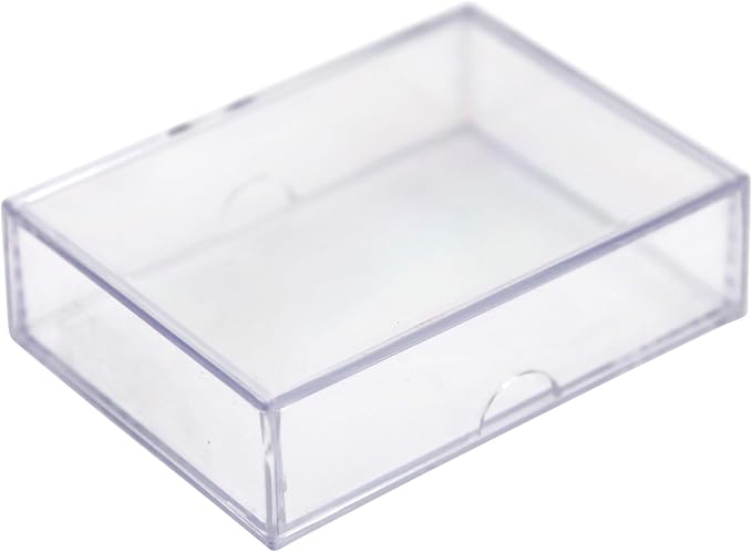20 Pack Clear Acrylic Card Storage Boxes by GaryPlasticPackaging