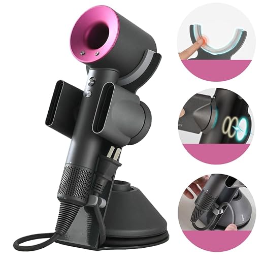 Foho Hair Dryer Holder for Dyson Supersonic, Magnetic Stand - Image 8