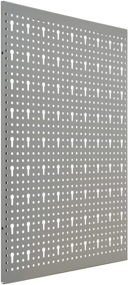 Steel Peg Board Set Wall-Mounted 3 Panels 15.7"x22.8" - Image 4