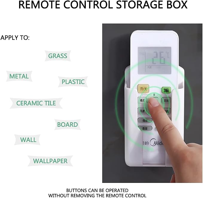2 Pcs Wall Mount Remote Control Holder, Media Player Controller Holder - Image 5