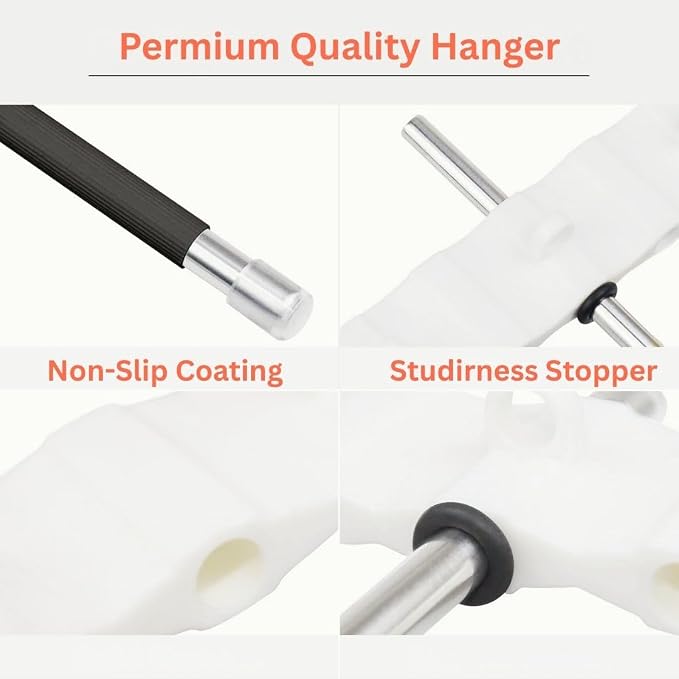 Space-Saving 6-Tier Metal Pants Hanger - Image 5