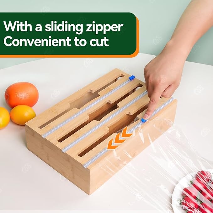 LDQ 9-in-1 Shatterproof Square Bamboo Storage Box - Image 6