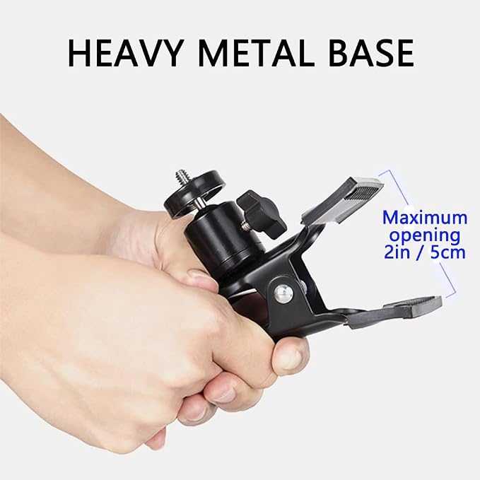 Hands Free Hair Dryer Holder Stand 360 Degree Rotating Sturdy Metal Base Strong - Image 4