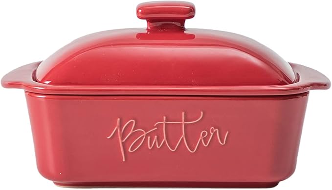 FE Butter Dish, 10 oz Ceramic Butter Keeper by IntoYourHouseOntoYourTable