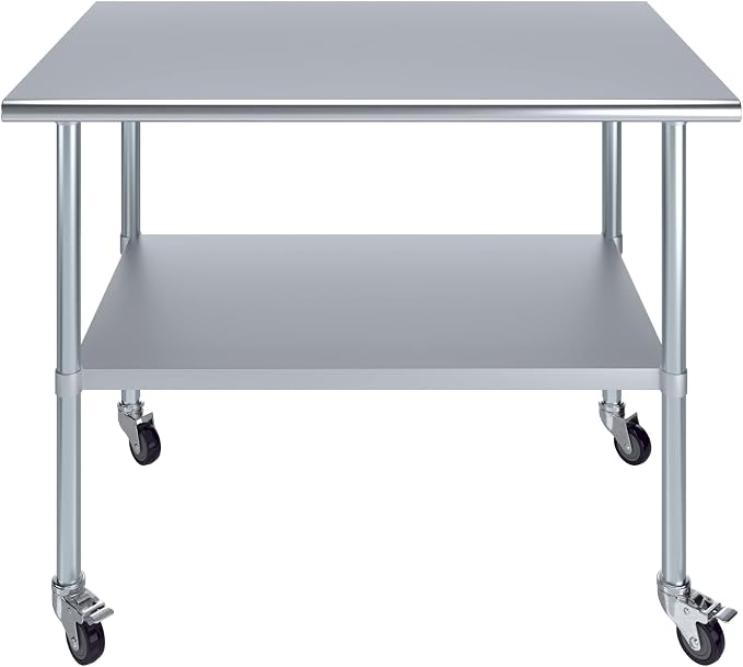 AmGood 30" x 48" Stainless Steel Work Table - Image 2