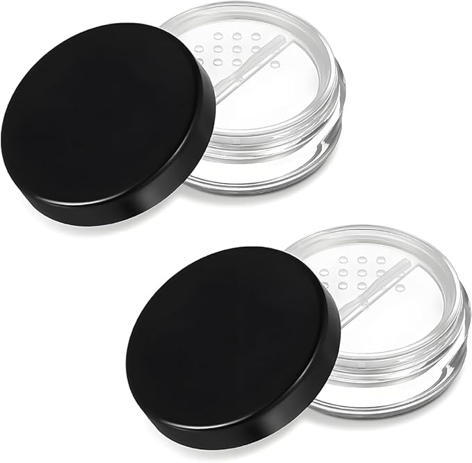 HAHIYO 2Pcs 20ml/0.68oz Plastic Empty Travel Compact Case Makeup Cosmetic Jar by HAHIYO