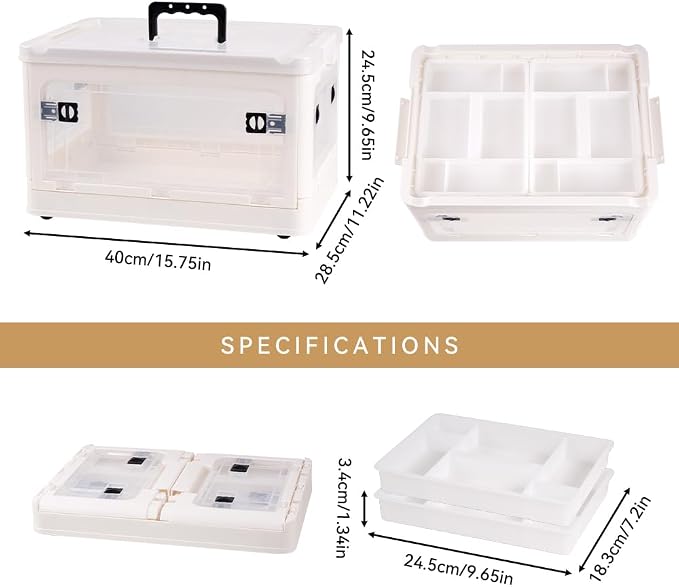 DOUKE 30qt Medicine Organizer Storage Box – Plastic First Aid Box Empty - Image 3