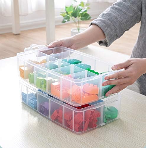 Sooyee 3-Tier Stackable Craft Organizers and Storage Box Plastic - Image 3