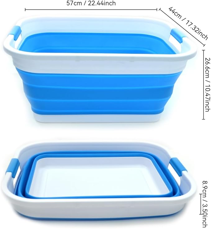 SAMMART 41L Collapsible Plastic Laundry Basket - Image 4
