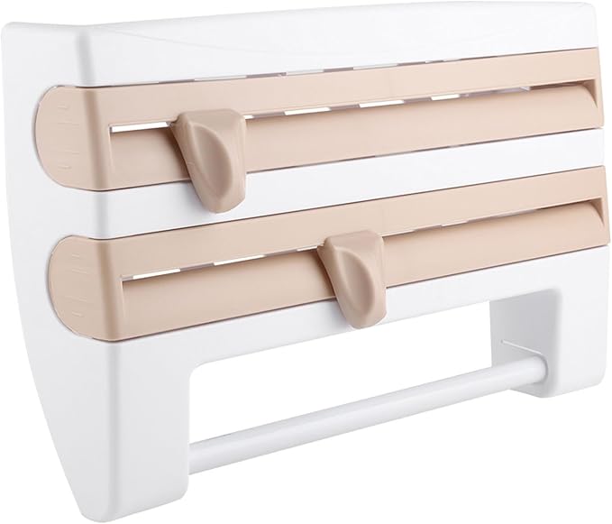 GOTOTOP Kitchen Cling Film Holder, WallMounted Organizer - Image 8
