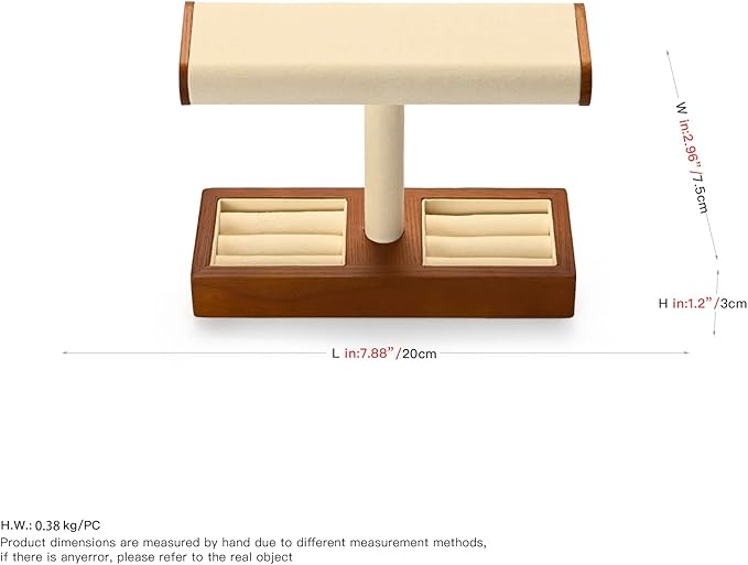 Oirlv Solid Wood Watch Display Stand T-bar Watch Stand - Image 9