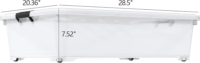 3 Packs 50 Liter Under Bed Storage Container - Image 2