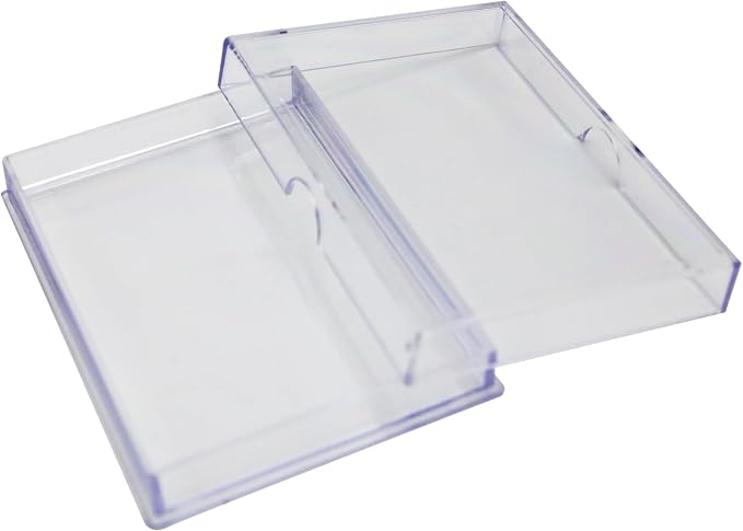 10 Pack Clear Acrylic Card Storage Boxes by GaryPlasticPackaging