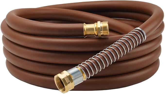 Garden Hose 25FT x 5/8", Heavy Duty Rubber Hose, Water Hose by Guitrees