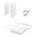 TROND Flat Plug Power Strip - 3ft Extension Cord with Multiple Outlets and 4 by TRONDOfficial