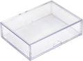 50 Pack Clear Acrylic Card Storage Boxes by GaryPlasticPackaging