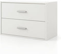 Homes: Inside + Out Apexa 2-Drawer Wooden Stackable Storage Drawers, Small Food by HOMESInsideOut