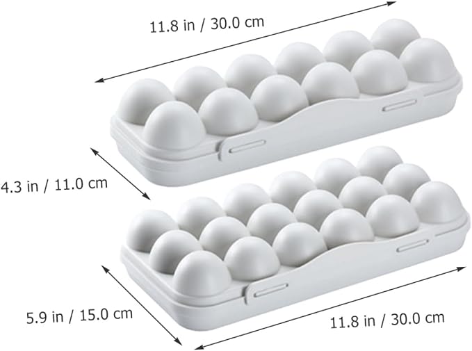 Angoily 2pcs Egg Organizer Container - Image 2