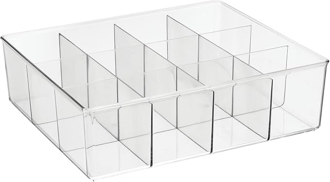mDesign Plastic 12 Compartment Divided Drawer and Closet Storage Bin - Image 8