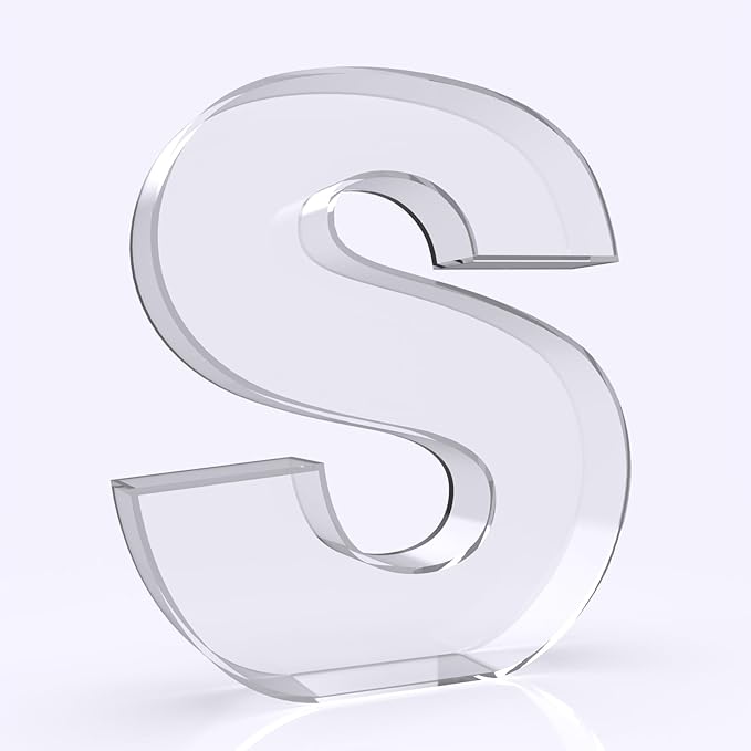 11" Acrylic Letter Charcuterie Box, Reusable Fillable Alphabet Number Shaped by RUFHVTY