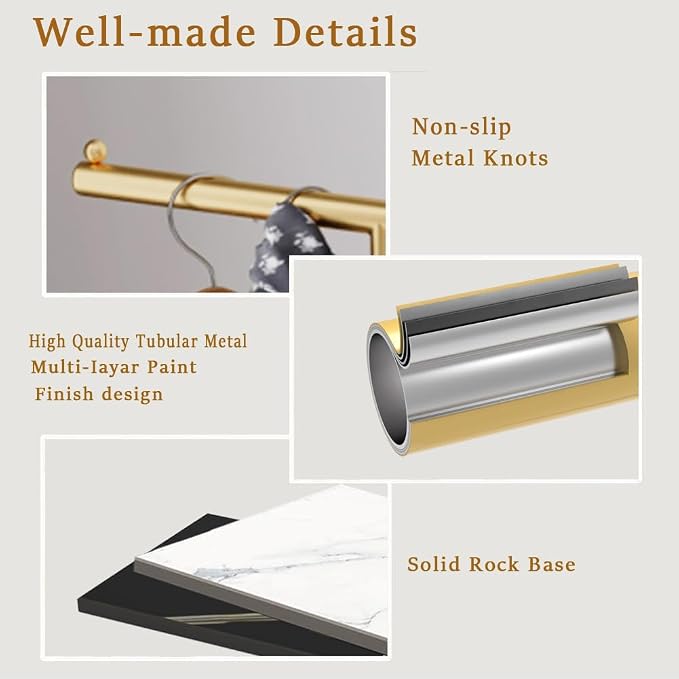 T-Shaped Metal Rack Stand, Modern Clothes Rack - Image 4