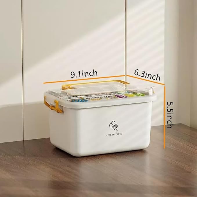 Plastic Medicine Storage Organizer & First Aid Box, Medicine Box - Image 2