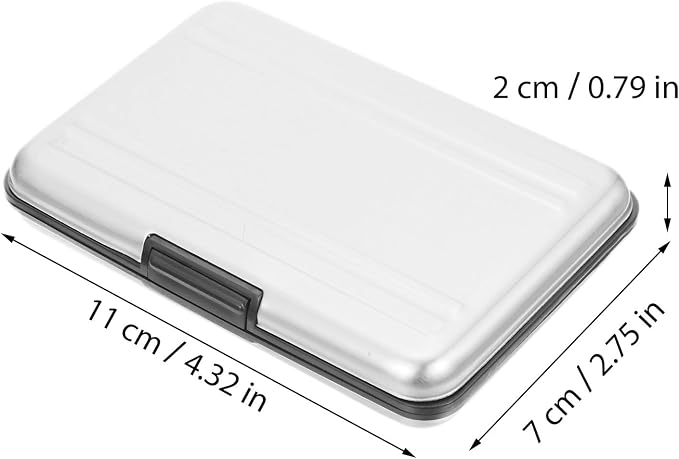 Memory Card Storage Box with Slots Secure Locking Organizer - Image 2