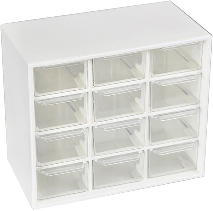 12-compartment plastic desktop drawer storage box, suitable by Rsaoyan
