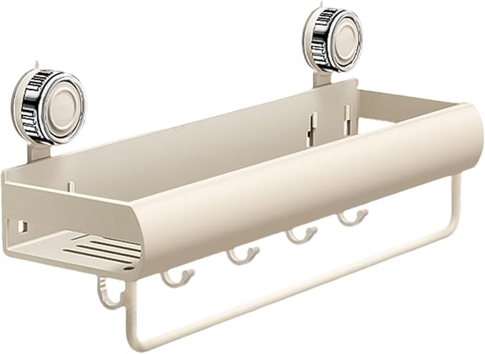 Bathroom Rack - Drill Free Shower Organizer, Rustproof Shelf, Adhesive Wall by Unknown