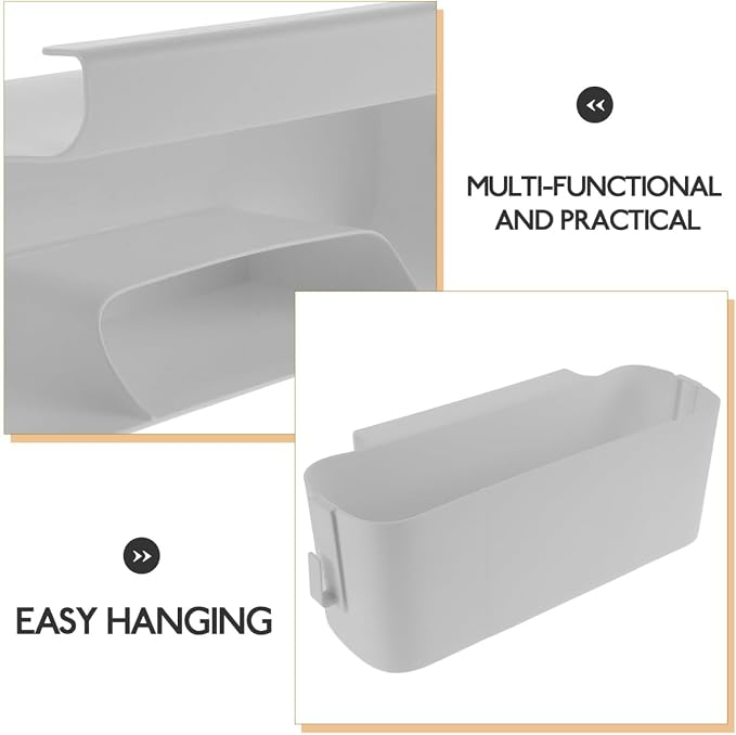 Bedside Cady for Dorm Bed, Plastic Bedside Hanging Organizer - Image 7