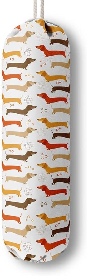 Dog Pattern Grocery Bags Holder Organizer by HiLus