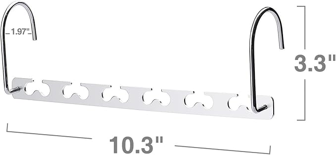 HOUSE DAY Space Saving Hangers for Clothes 20 Pack, Heavy Duty Hanger Organizer - Image 7