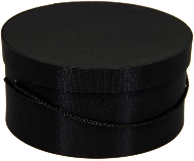 Sarah's Hat Boxes Classic Black Hat Box – 21.5" x 11.5" Handmade in USA – - Image 4