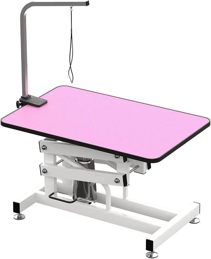Hydraulic Dog Pet Grooming Table, 42 Inch Heavy Duty Z Lift Structure by Afqxf