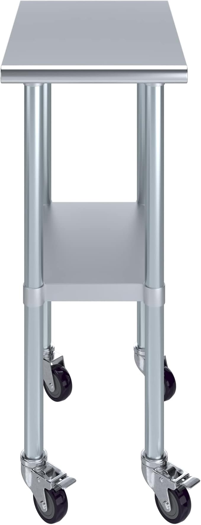 AmGood 24" x 15" Stainless Steel Work Table - Image 2
